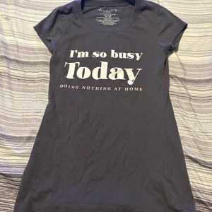 Wound Up Dark Blue Graphic Tee